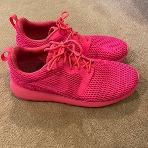 Nike neon pink sneakers size 7.5 womens